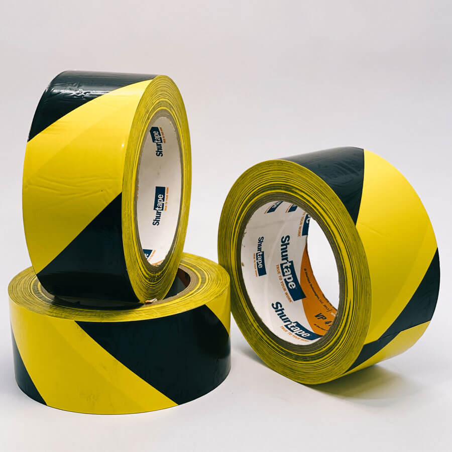 Cinta de tráfico colores combinados